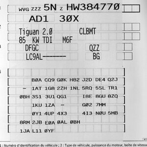 Tiguan 2 code