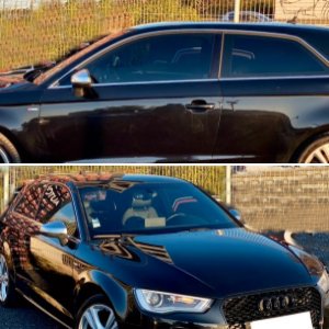 Ma A3 8V 2L TDI 150cv de 2012, sur fond modifié.